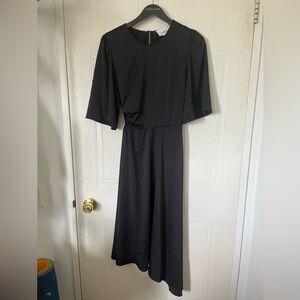 BA&SH Satin Black ‘Lady Dress’